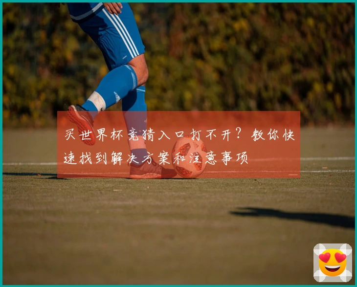 买世界杯竞猜入口打不开？教你快速找到解决方案和注意事项