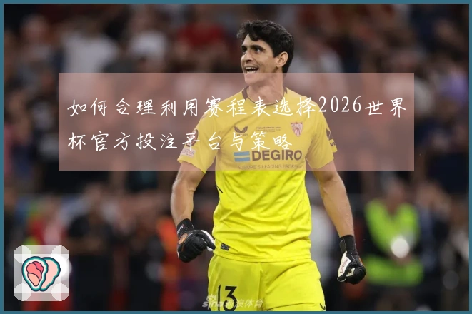 如何合理利用赛程表选择2026世界杯官方投注平台与策略